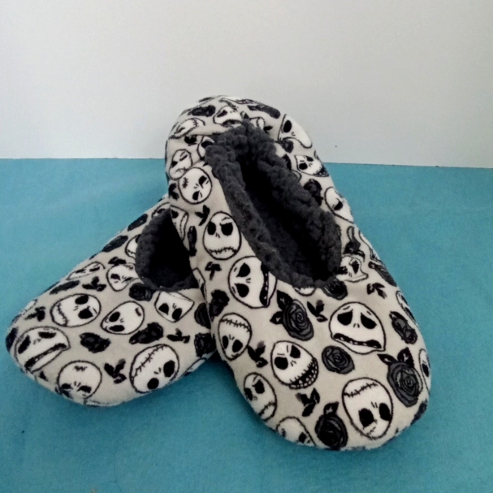 Disney Jack Skellington Slippers Nightmare Before Christmas size 8 wo